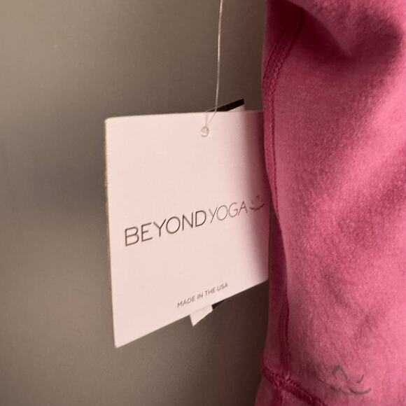 New Beyond Yoga Refocus Spacedye Mini Dress Pink Round Neck Sleeveless Sz XL - Picture 4 of 11